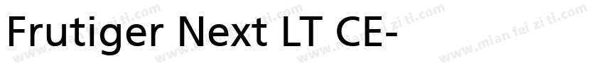 Frutiger Next LT CE字体转换